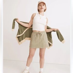 Madewell Pull-On Cotton Mini Skirt Size M